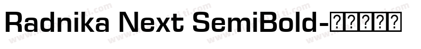Radnika Next SemiBold字体转换